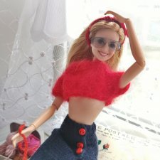 Вязаные кофточки для Барби