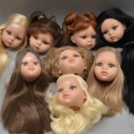 Новые головушки кукол Паола Рейна Paola Reina