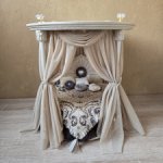 Кровать для кукол 16-21 см. Мебель для кукол.