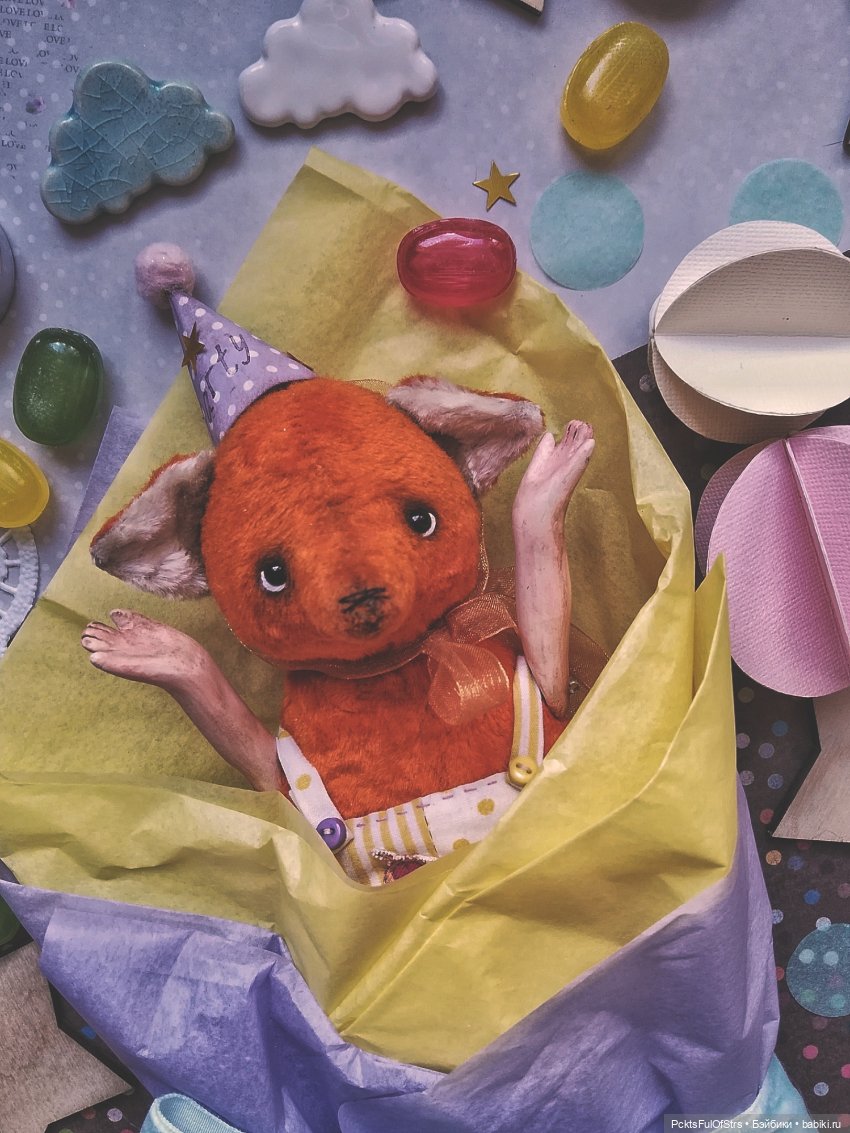 Патрик. Маленький весельчак. Малыш выполнен в смешанной технике.