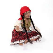 Цыганка. Ручная работа, сухое скульптурное валяние.