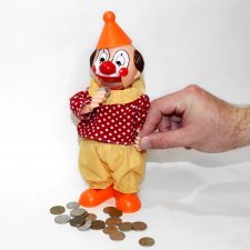 Механический Клоун копилка.