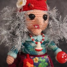 Кукла вязаная "Баба Яга"