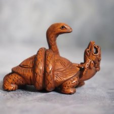 Нэцкэ "Черепаха-дракон Биси"