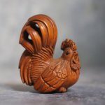 Нэцкэ "Петушок". Самшит, ручная резьба