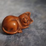 Нэцкэ "Кошка". Винтаж!