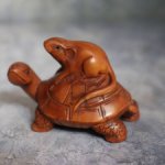 Статуэтка, окимоно "Животные восточного календаря: мышь на черепахе"