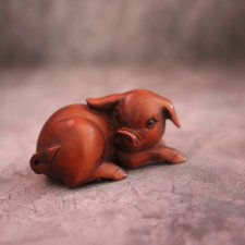 Нэцкэ "Свинья". Винтаж