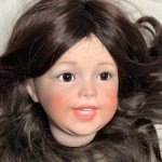 Голова фарфор реплика антикварной куклы ооак