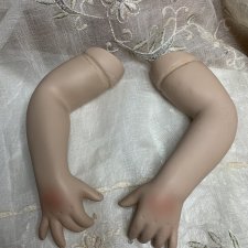 Ручки парные фарфоровые для куклы около 60-65 см