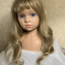 Парик синтетика на голову  46 см блонд длинный