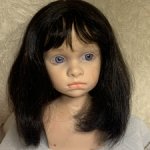 Парик синтетика 41-42 см каре черный