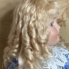 Парик из козочки для антикварной куклы 29-31 см