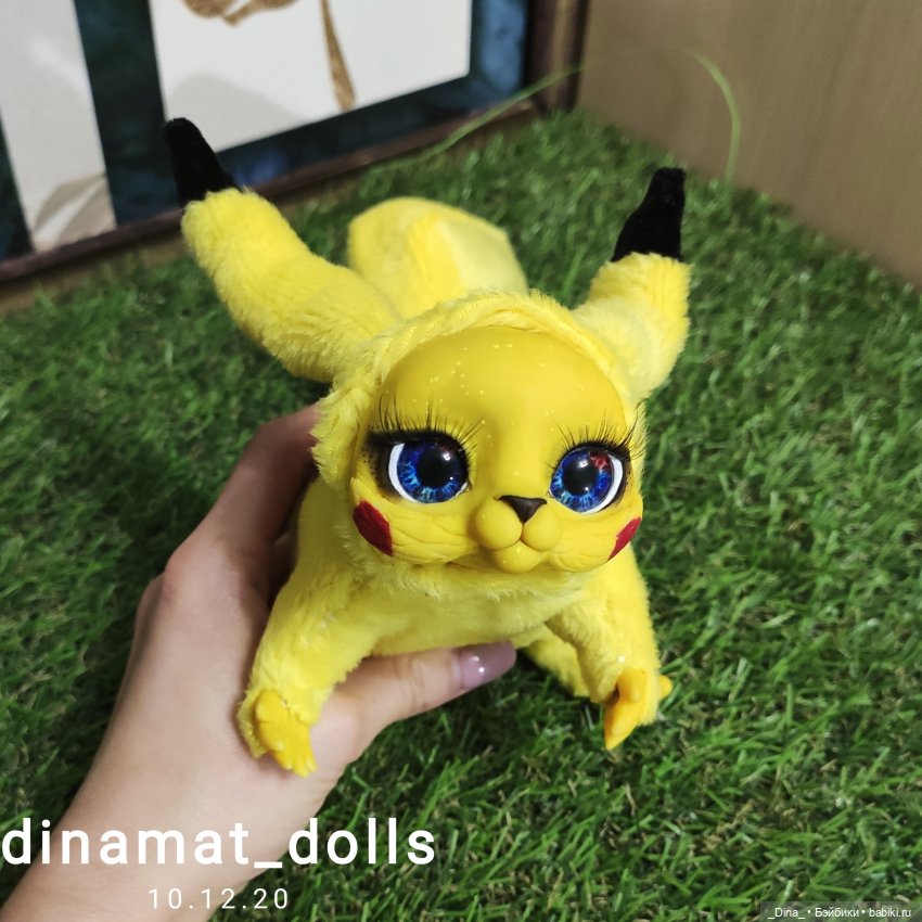 Авторская кукла Дины Матюниной пикачу