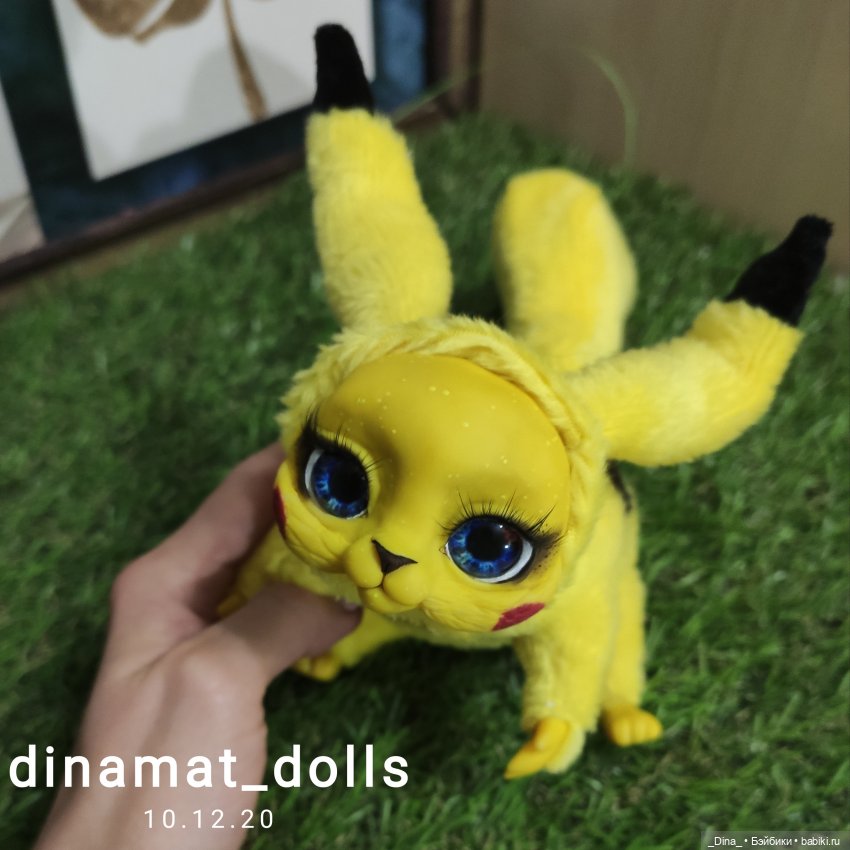 Авторская кукла Дины Матюниной пикачу