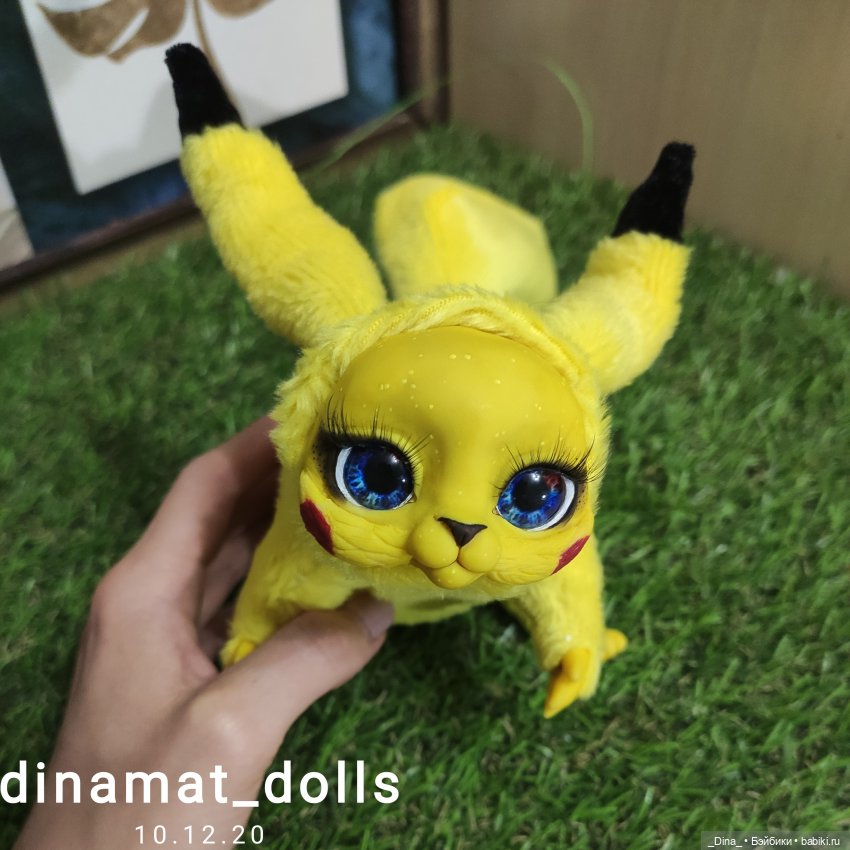 Авторская кукла Дины Матюниной пикачу