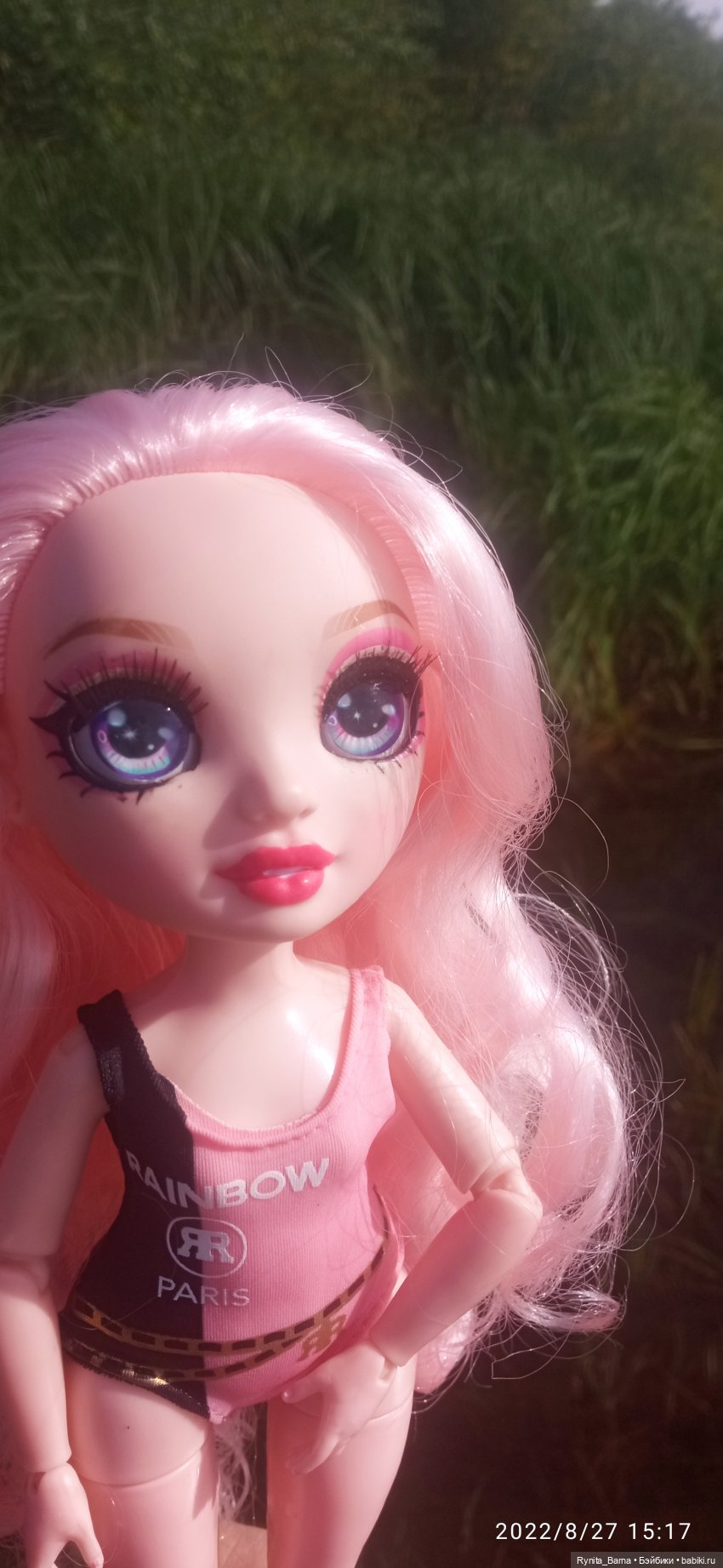 Розовая зефирка Белла | Бэйбики Розовая зефирка Белла — Куклы Rainbow High (Рейнбоу Хай (фото 6)
