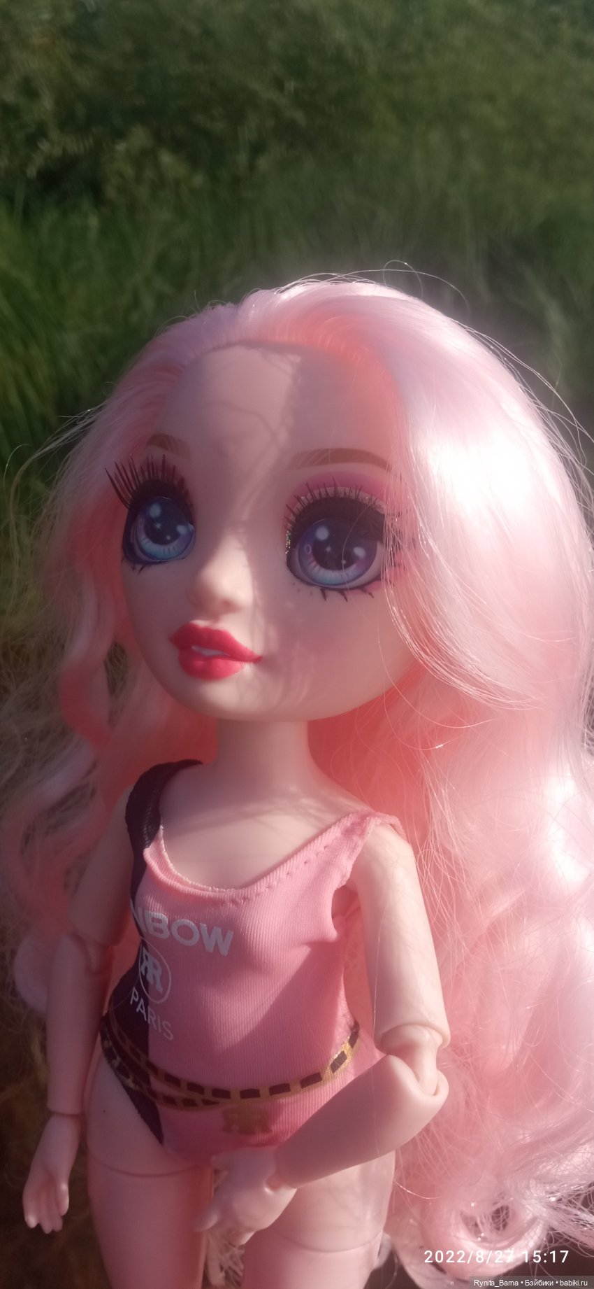 Розовая зефирка Белла | Бэйбики Розовая зефирка Белла — Куклы Rainbow High (Рейнбоу Хай (фото 7)
