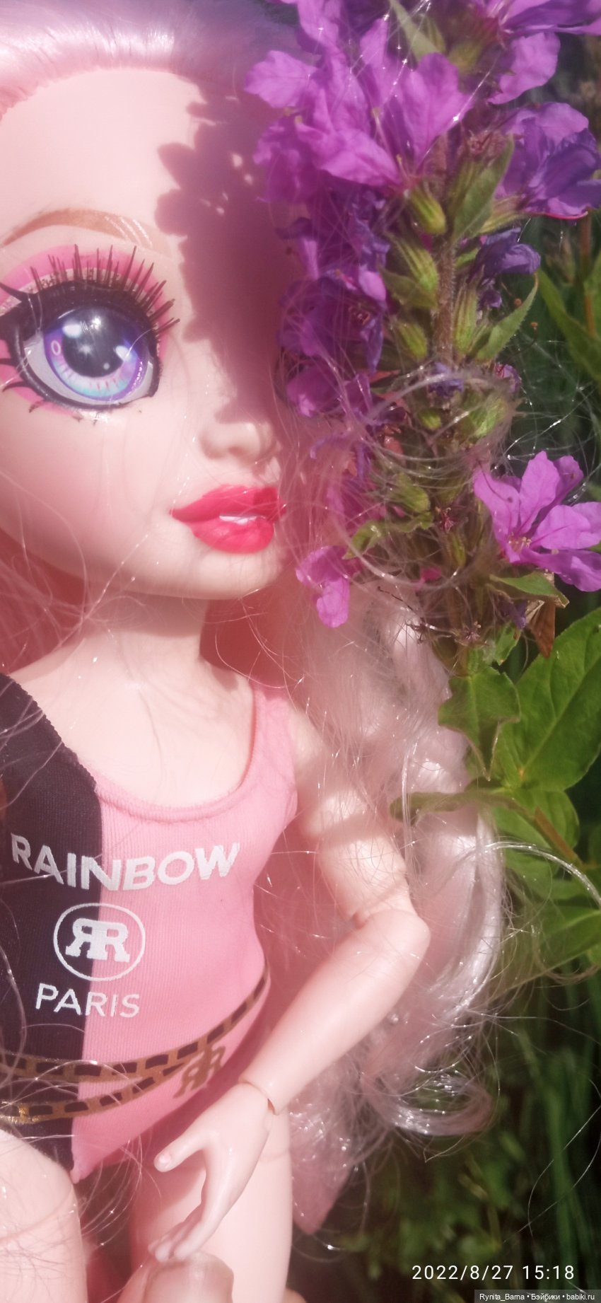 Розовая зефирка Белла | Бэйбики Розовая зефирка Белла — Куклы Rainbow High (Рейнбоу Хай (фото 9)