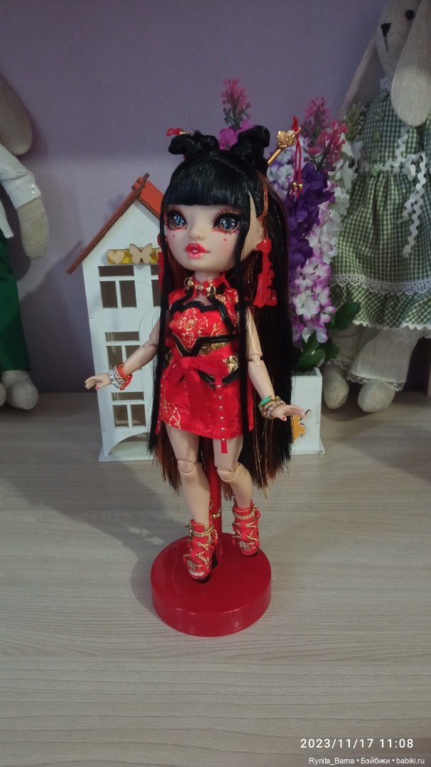 Подарки на день рождения. Азиатская красавица Лили Ченг и плюшевый мишка ❤🐻 (фото 3)