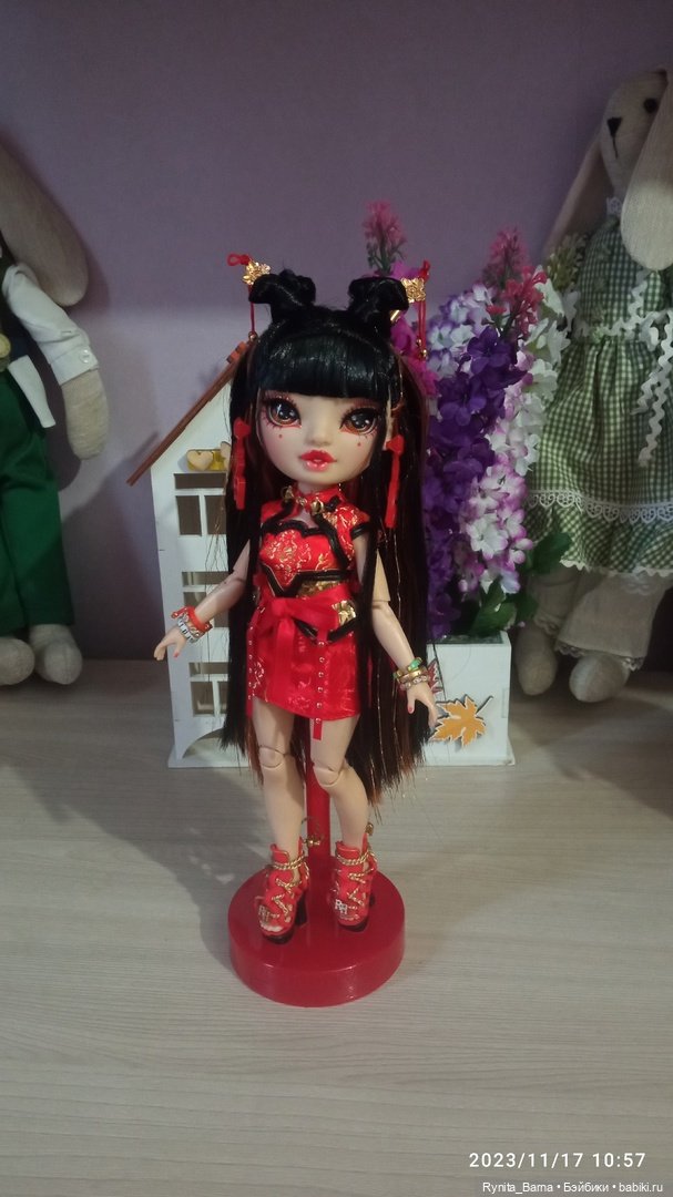 Подарки на день рождения. Азиатская красавица Лили Ченг и плюшевый мишка ❤🐻 (фото 2)