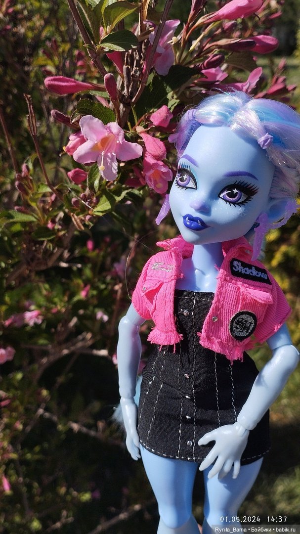 Прекрасная Эбби на прогулке 🩵🌸 (фото 5)