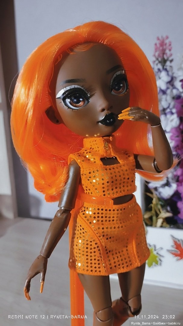 Апельсинка Мишель 🧡🍊 — Куклы Rainbow High (Рейнбоу Хай (фото 6)
