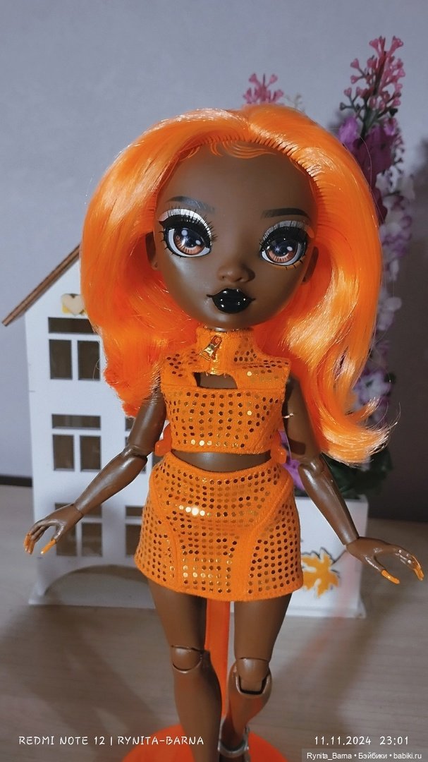 Апельсинка Мишель 🧡🍊 — Куклы Rainbow High (Рейнбоу Хай (фото 4)