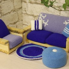 Кукольная мебель ручной работы из массива Сосны. Кукольная мебель ручной работы из массива Сосны.