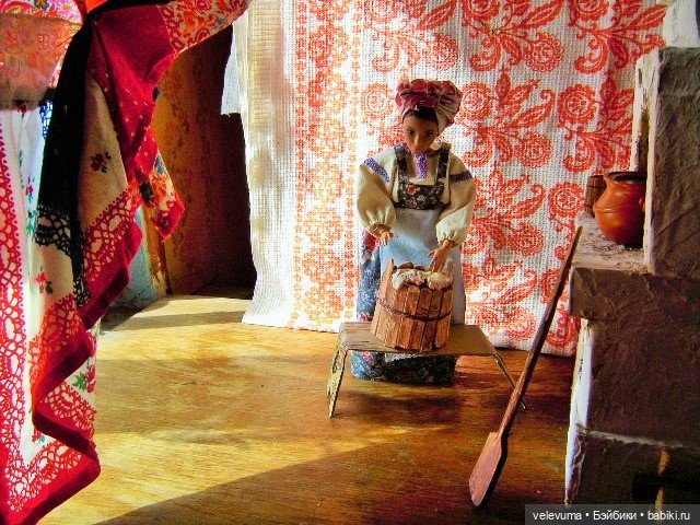 Как у нас в печурочке золотые чурочки