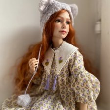 Платье , шапочка и гольфы для Tender Cteation young