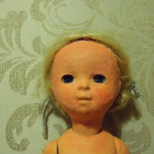 Реставрация пресс-опилочной куклы