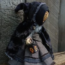 Старая ведьма. Коллекционная авторская кукла, единственный экземпляр