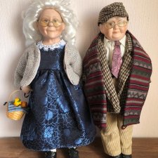 Пара кукол бабушка и дедушка Cathay Collection