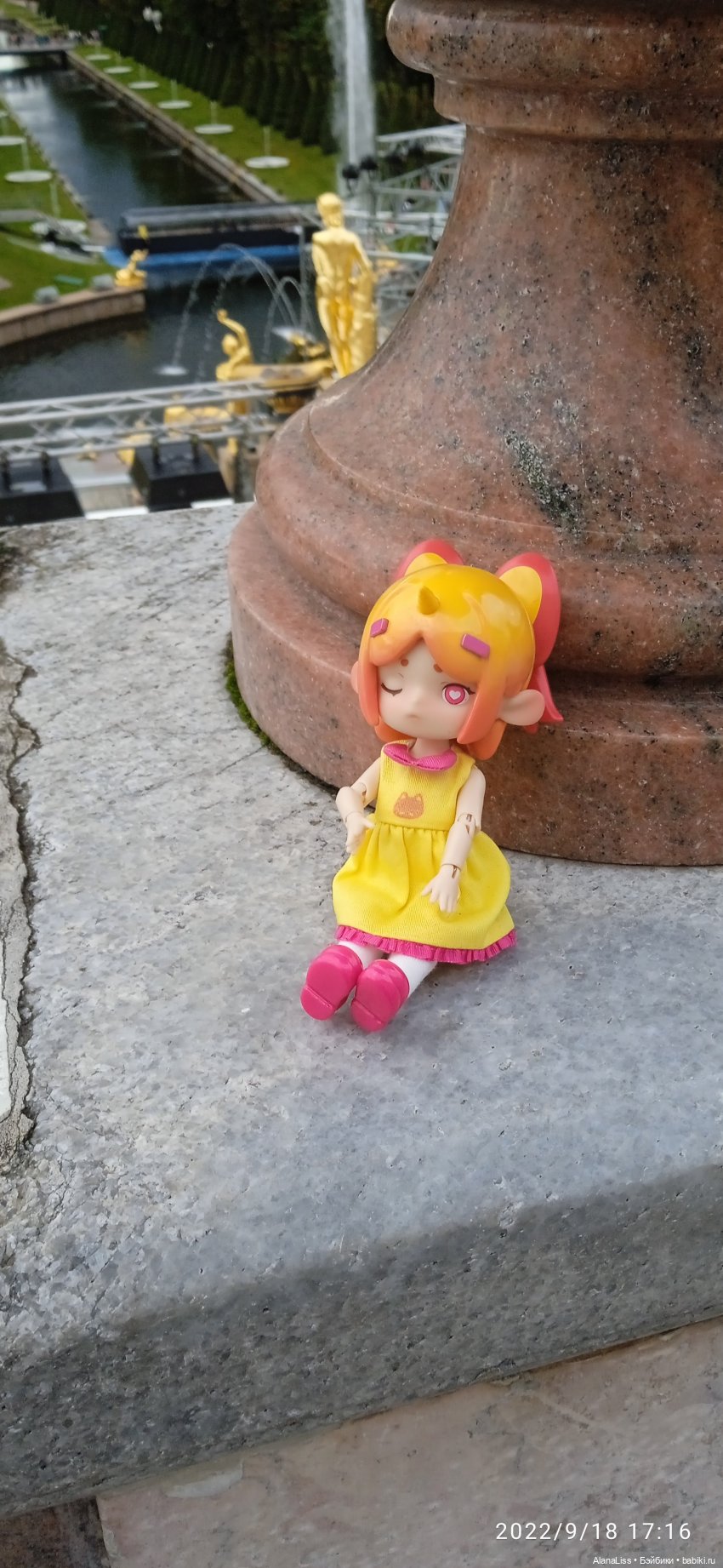 Осень в Петергофе или большое путешествие маленькой куклы