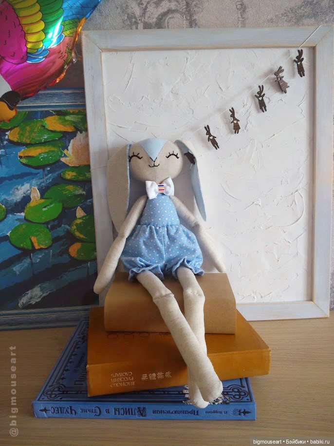 зайка с бабочкой 1