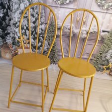 Металлические стулья для кукол формата 1/6