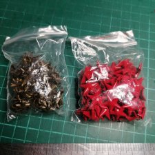 Металлические звезды заклепки 12 и 15 мм