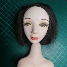 Голова и шейный шарнир для создания куколки до 50 см