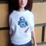 Одежда для кукол формата 1/4 из джинсы и хлопка