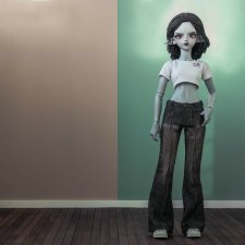 Джинсы-клёш на Minifee Active (на плоскую стопу)