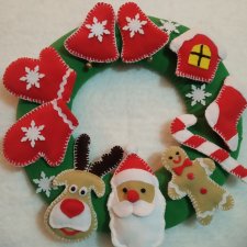 Новогодние поделки из флиса