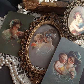 Образ матери на старинных открытках