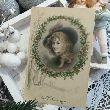 Рождество на старинных открытках. Часть 4