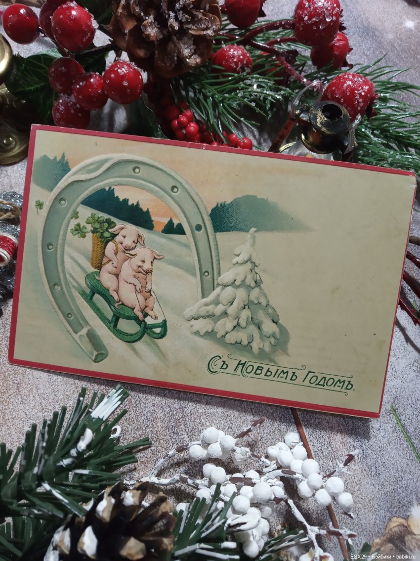 Магия старинных рождественских открыток