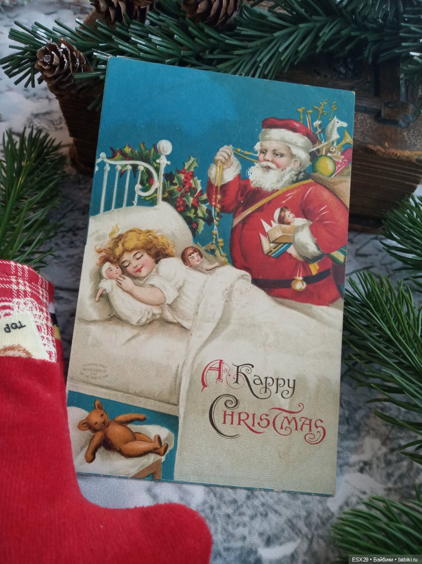 Магия старинных рождественских открыток (фото 7)