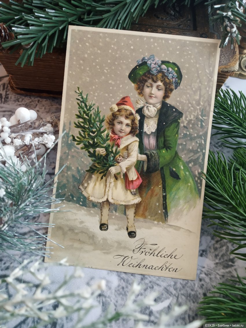 Магия старинных рождественских открыток
