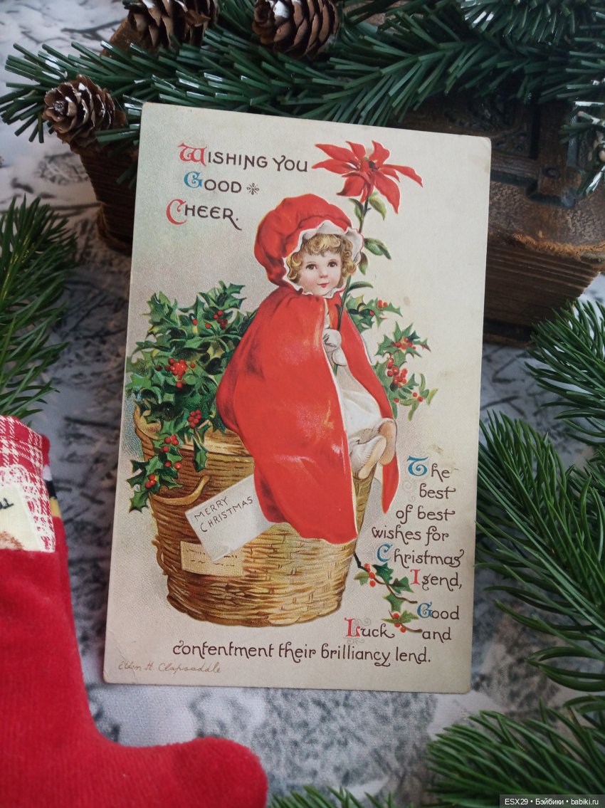 Магия старинных рождественских открыток (фото 3)
