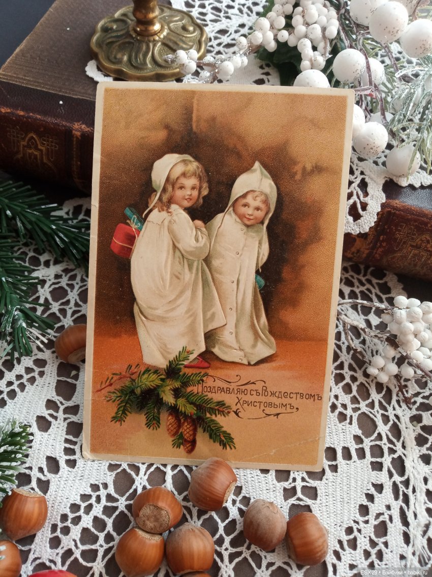 Магия старинных рождественских открыток (фото 5)