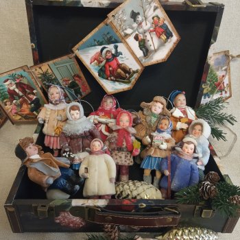 30 декабря - День ёлочных игрушек. Моя ватная коллекция.